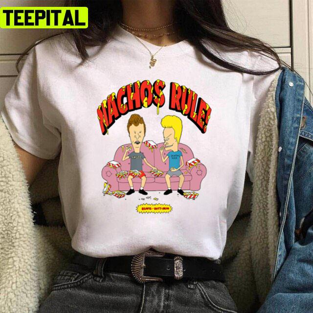 Less Funky Nachos On The Couch Beavis And Butthead Unisex T-Shirt