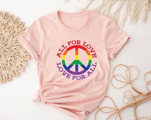 Lgbt All For Love Lgbt Pride Month Unisex T-Shirt