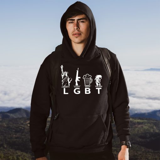 Lgbt Liberty Guns Beer Trump Keep America Great Maga 2020 Hoodie