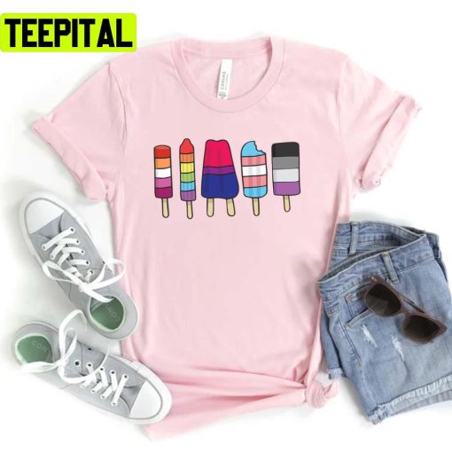 Lgbt Popsicles Ice Cream Unisex T-Shirt