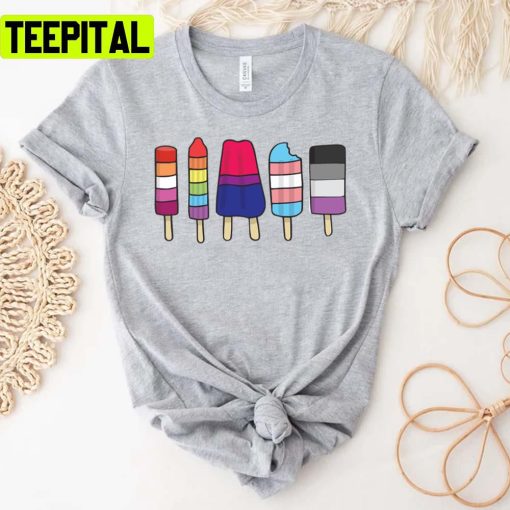 Lgbt Popsicles Ice Cream Unisex T-Shirt