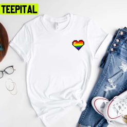 Lgbtq+ Rainbow Heart Pride Month Lgbtq+ Support Unisex T-Shirt