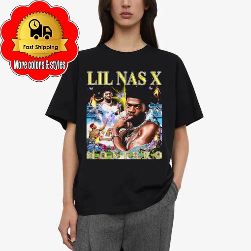 Lil Nas X Inspired 90s Style Retro Lil Nas X Inspired 90s Vintage Graphic Jack Harlow Unisex T-Shirt