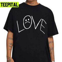 Lil Peep Love Tattoo Official Design White Text Unisex T-Shirt