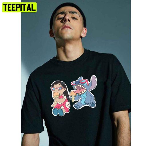 Lilo And Stitch Ice Cream Unisex T-Shirt