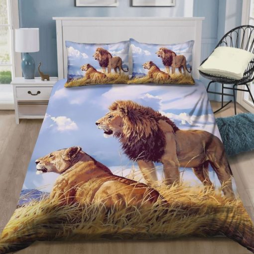 Lion Couple Love Bedding Set