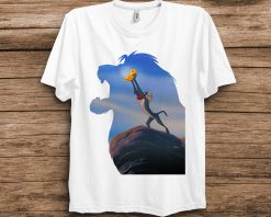 Lion King Mufasa Silhouette Pride Rock Rafiki Simba Disney Unisex T-Shirt