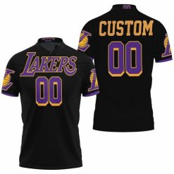 Los Angeles Lakers 2020-21 Earned Edition Black Personalized Jersey Inspired Style Polo Shirt Model A3591 All Over Print Shirt 3d T-shirt