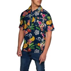 Los Angeles Rams Nfl Fruit Flair Mens Short Sleeve Polo Shirt 3d All Over Print Shirt3818 All Over Print Shirt 3d T-shirt