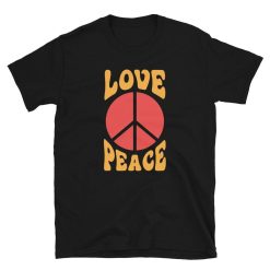 Love and Peace 70s Flower Child Unisex T-Shirt