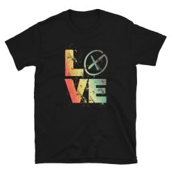 LOVE Geocaching Retro Tracker Hobby Unisex T-Shirt