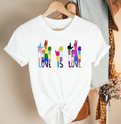 Love Is Love Lgbt Lgbqt Pride Month Rainbow Love Is Love Unisex T-Shirt