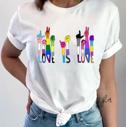 Love Is Love Lgbt Lgbqt Pride Month Rainbow Love Is Love Unisex T-Shirt