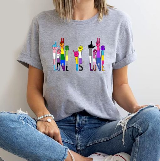 Love Is Love Lgbt Lgbqt Pride Month Rainbow Love Is Love Unisex T-Shirt