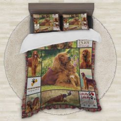 Love Me Love My Irish Setter Cotton Bedding Sets