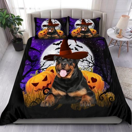 Lovely Halloween Rottweiler Cotton Bedding Sets