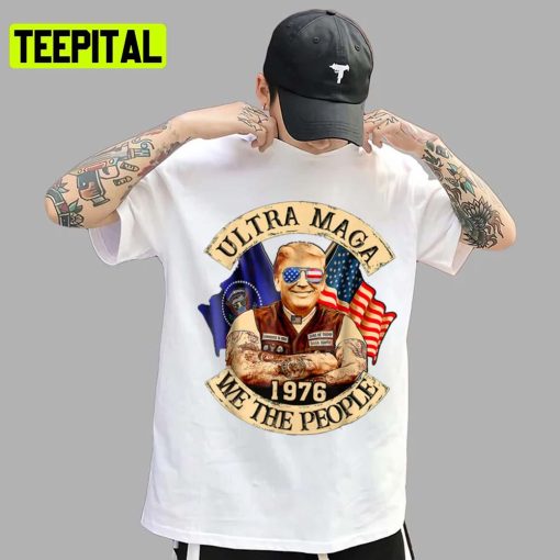 Maga Gang Anti Biden Funny Pro Trump Support Patriotic Colorful Design Unisex T-Shirt