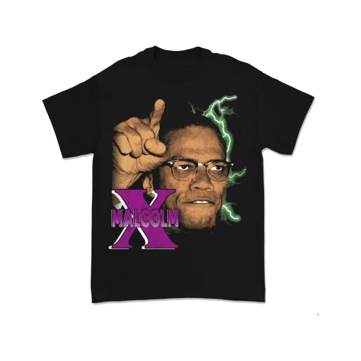 Malcolm X 90’s Bootleg Vintage Style Unisex T-Shirt