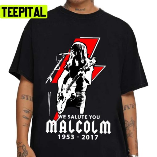 Malcolm Young We Salute You Van Halen Music Band Unisex T-Shirt