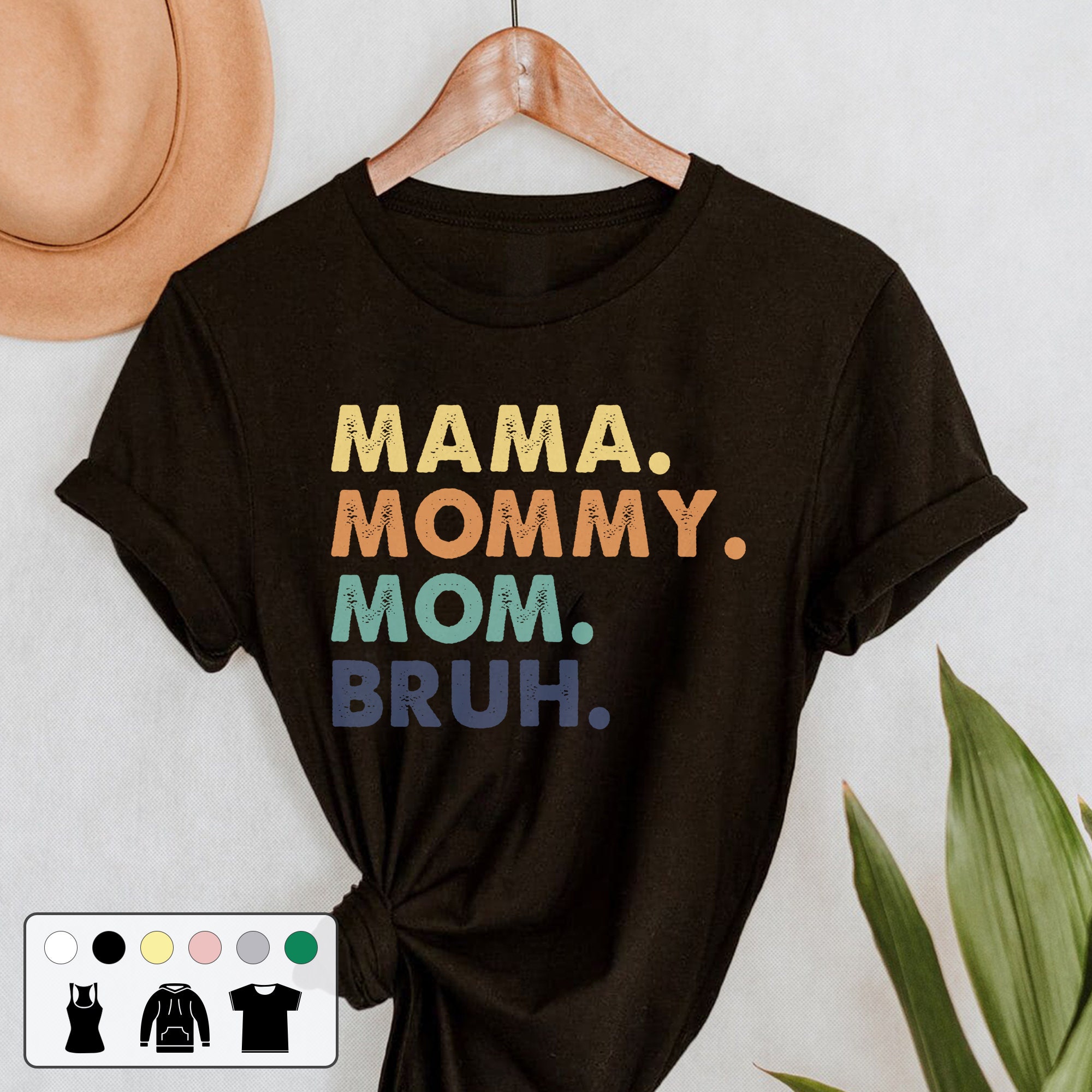 Mama Mommy Mom Bruh Vintage Unisex T-Shirt