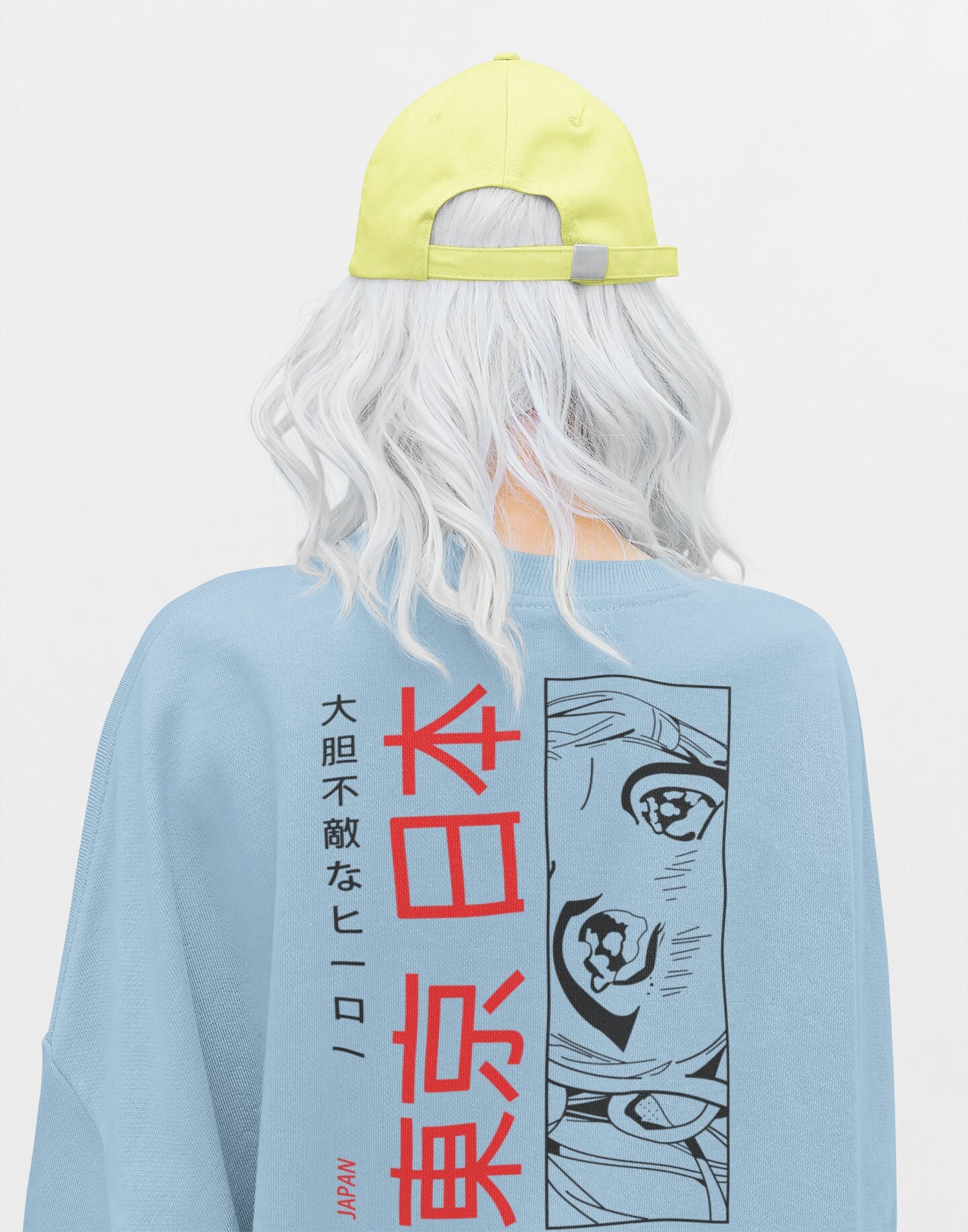 Manga Aesthetic Unisex Anime Sweatshirt Japanese Kanji 