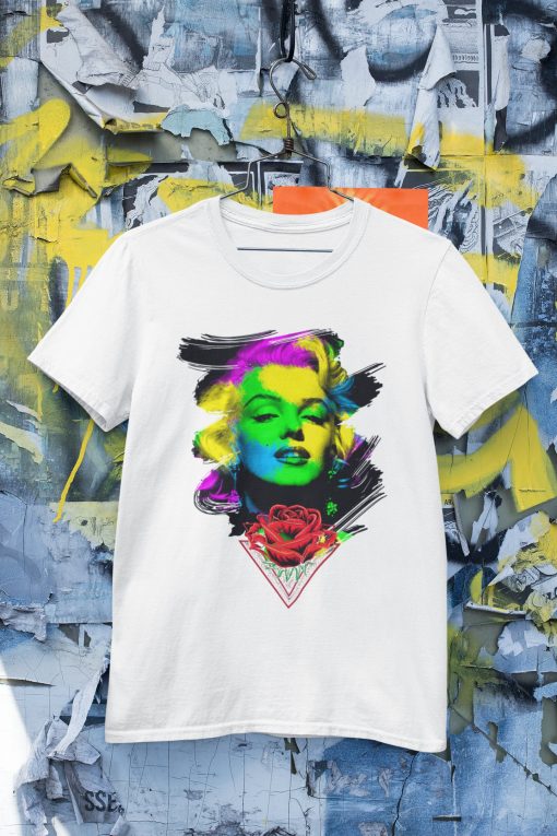 Marilyn Color Effect Retro Design Unisex T-Shirt