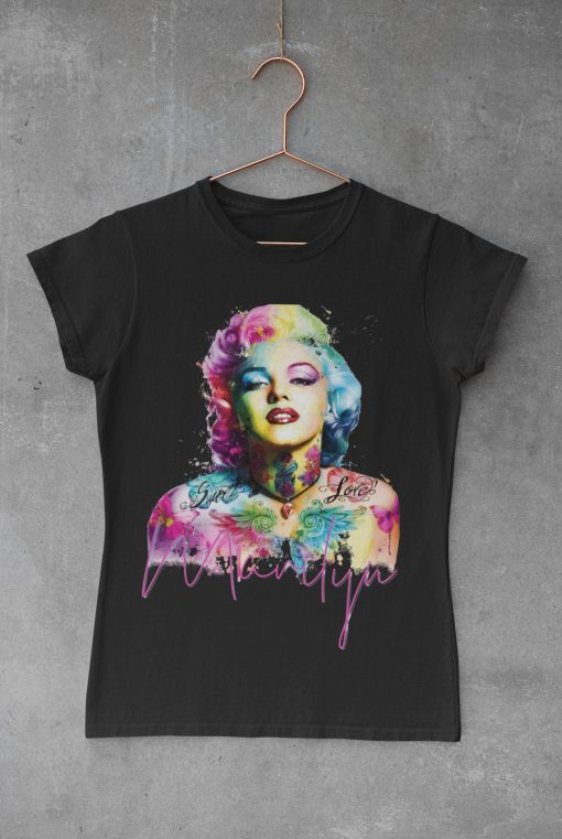 Marilyn Color Effect Retro Design Unisex T-Shirt