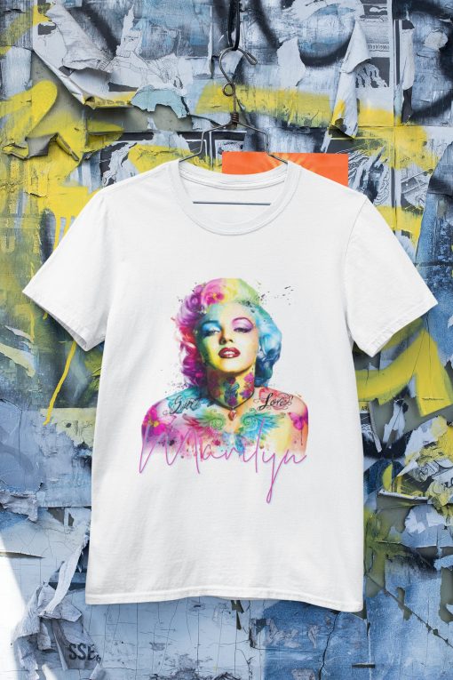 Marilyn Color Effect Retro Design Unisex T-Shirt