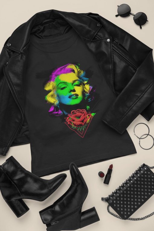 Marilyn Color Effect Retro Design Unisex T-Shirt