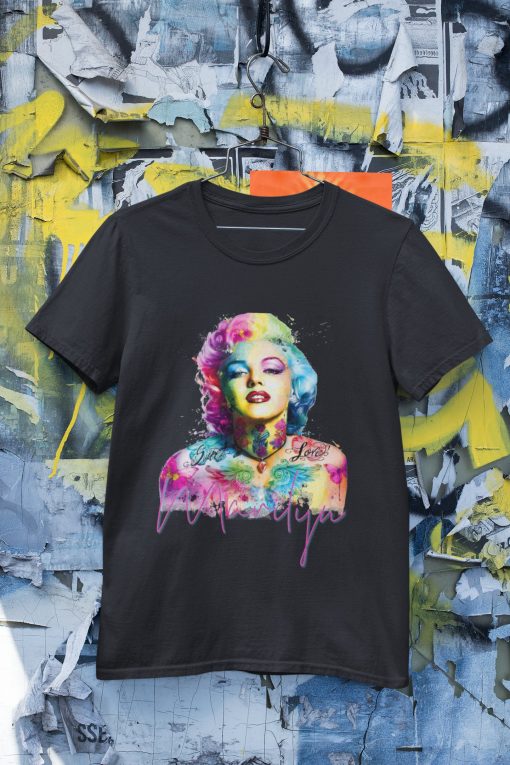 Marilyn Color Effect Retro Design Unisex T-Shirt