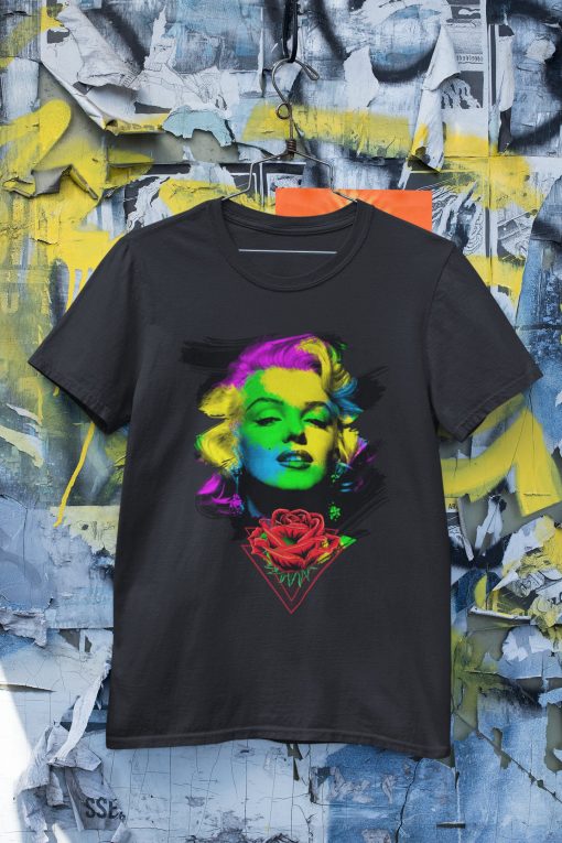 Marilyn Color Effect Retro Design Unisex T-Shirt