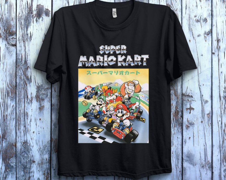 Mario Kart Group Shot Text Poster Unisex T-Shirt