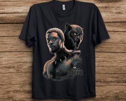 Marvel Avengers Black Panther 2 TChalla Unmasked Portrait Graphic Wakanda Forever Unisex T-Shirt