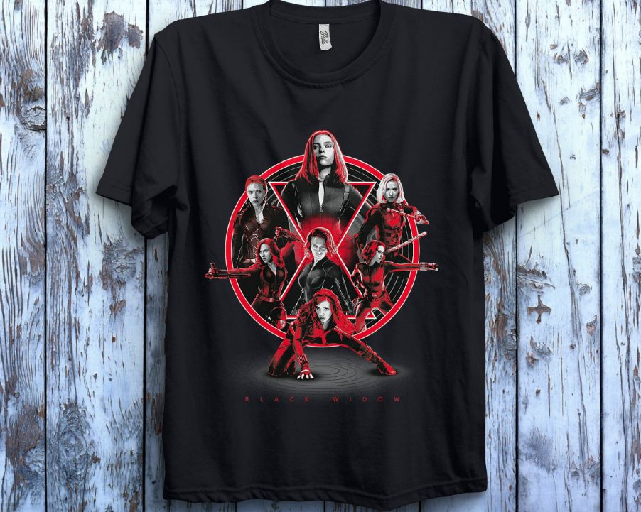Marvel Avengers Black Widow Multiplied Unisex Gift T-Shirt