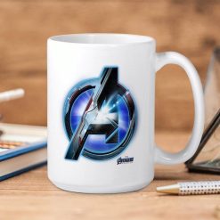 Marvel Avengers Endgame Logo Premium Sublime Ceramic Coffee Mug White