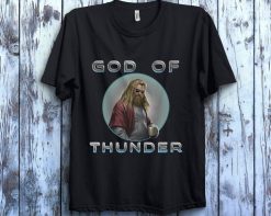 Marvel Avengers Endgame Thor God Of Thunder Circle Portrait Thor Love and Thunder T-Shirt