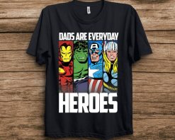 Marvel Avengers Fathers Day Everyday Heroes Graphic Unisex T-Shirt