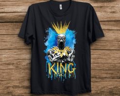 Marvel Black Panther 2 King TChalla Blue and Gold Wakanda Forever Unisex T-Shirt