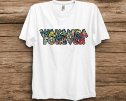 Marvel Black Panther 2 Wakanda Forever Comic Fill Logo Unisex T-Shirt