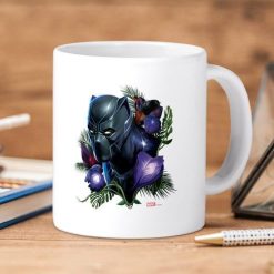 Marvel Black Panther Floral Got Chains Premium Sublime Ceramic Coffee Mug White