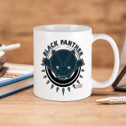 Marvel Black Panther Kawaii Premium Sublime Ceramic Coffee Mug White