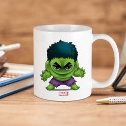 Marvel Chibi Hulk Stylized Premium Sublime Ceramic Coffee Mug White