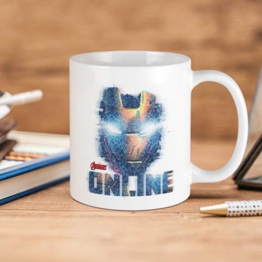 Marvel Comics Avengers Iron Man Online Premium Sublime Ceramic Coffee Mug White