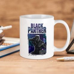 Marvel Comics Black Panther Title Premium Sublime Ceramic Coffee Mug White