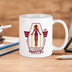 Marvel Comics Captain Marvel 1 Premium Sublime Ceramic Coffee Mug White