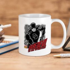 Marvel Comics Daredevil The Man Without Fear Premium Sublime Ceramic Coffee Mug White