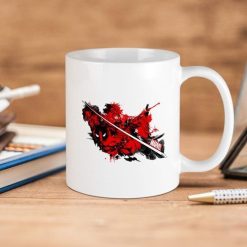 Marvel Comics Deadpool Slice Premium Sublime Ceramic Coffee Mug White