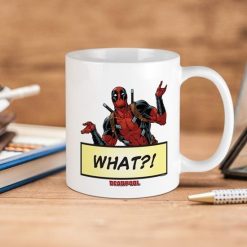 Marvel Comics Deadpool What Premium Sublime Ceramic Coffee Mug White