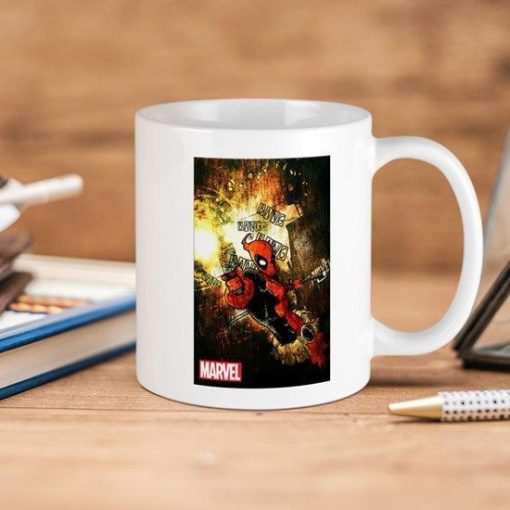 Marvel Comics Deedpooh Premium Sublime Ceramic Coffee Mug White