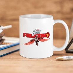 Marvel Comics Falcon Wings Avengers Assemble Premium Sublime Ceramic Coffee Mug White